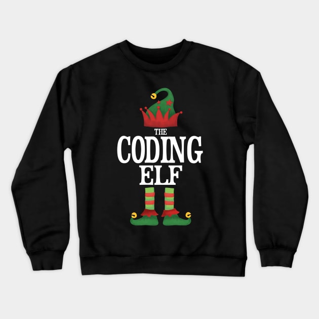 Coding Elf Matching Family Group Christmas Party Pajamas Crewneck Sweatshirt by uglygiftideas